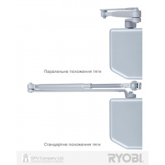 Доводчик накладний RYOBI 4550 (Японія) на двері вагою до_200кг та шириною 1600мм Самбір