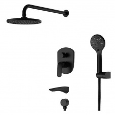 Встраиваемая душевая система со смесителем KB-64008-01 Black (Цвет черный), Чехия