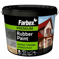 Краска резиновая FARBEX Универсальная синяя 6 кг