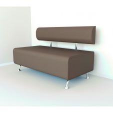 Диван офісний Tobi Sho Доран без підлокітників 1200x540x750, шкірозамінник Капучино 2242