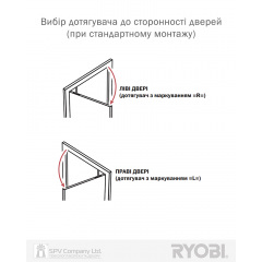 Дверной доводчик марки RYOBI® (Япония), Максимальный вес дверей: 180 кг, Ширина 1800 мм Ивано-Франковск