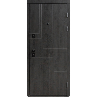 Вхідні двері металеві Меджик МДФ бетон темний/бетон світлий 860х960х2050 мм