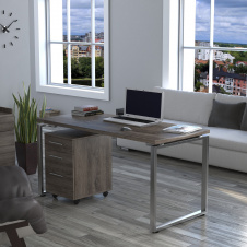 Письменный стол Loft-design Q-1600х700-32 мм дуб-палена
