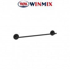 Полотенцедержатель одинарный Winmix Delux M1301A Black (465 мм) (ZX4649)