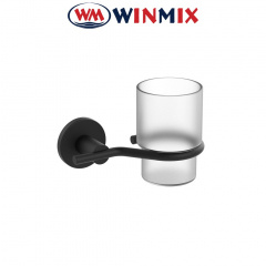 Стакан одинарный настенный Winmix Delux M1306A Black (ZX4647) Кропивницький