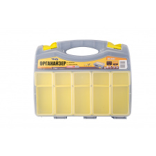 Органайзер із ручкою двосторонній MASTERTOOL 15 секцій + 10 лотків 15" (370х300х80 мм) 79-3131