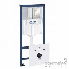 Инсталляция для подвесного унитаза Grohe Rapid SL Skate Cosmopolitan 39449000 панель хром Київ