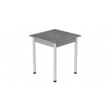 Стіл кухонний Ferrum-decor Агата 75x90x90 Білий ДСП Бетон 16мм (AGA0028)