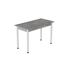 Стіл кухонний Ferrum-decor Беніта 75x120x70 Білий ДСП Бетон 16мм (BEN0035)