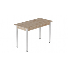 Стіл кухонний Ferrum-decor Беніта 75x120x60 Білий ДСП Дуб Сан-Маріно 16мм (BEN0023)