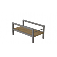 Підставка для системного блоку Ferrum-decor Нікі 21x24x45 Сірий ДСП Дуб Артізан 16мм (NIK0020)