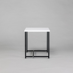 Журнальний стіл Adore Décor Квадро S Квадратний 40х40х43 см Чорний/Білий Хмельник