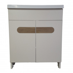 Пластиковая тумба The MIX Бостон с покрытием HPL 3243 velur 60 см Ковель