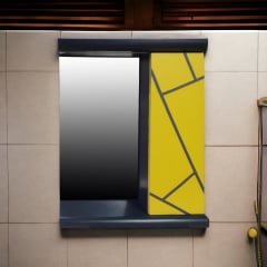 Пластиковое зеркало Chaos yellow grey 50 см Луцк