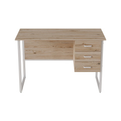 Комп'ютерний стіл Ferrum-decor Гаррі 75x140x60 білий ДСП Дуб Сан-Маріно 16мм Дзензелівка