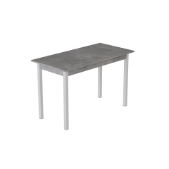 Стіл кухонний Ferrum-decor Маріо 75x120x60 Білий ДСП Бетон 16мм (MAR0028) Ровно