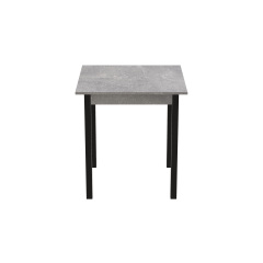 Стіл кухонний Ferrum-decor Дієго 75x80x80 Чорний ДСП Бетон 16мм (DIE0007) Полтава
