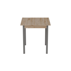 Стіл кухонний Ferrum-decor Дієго 75x90x90 Білий ДСП Дуб Сан-Маріно 16мм (DIE0023) Братское