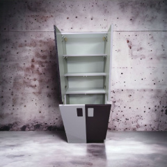 Пенал пластиковый напольный TOKIO c HPL 5052 цветы & 3249 velur 70 см Ивано-Франковск