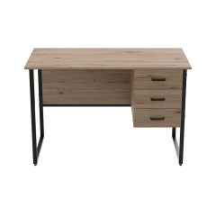 Комп'ютерний стіл Ferrum-decor Гаррі 75x140x70 чорний ДСП Дуб Сан-Маріно 16мм Белая Церковь