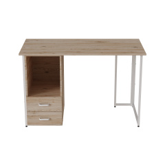 Комп'ютерний стіл Ferrum-decor Отто 75x140x70 білий ДСП Дуб Сан-Маріно 32мм Полтава