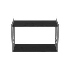 Книжкова полиця універсальна Ferrum-decor Стім 1 38x63x26 сірий ДСП Сосна Кембра 16мм (XK00036) Киев