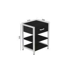 Тумба Ferrum-decor Вів'єн 1/2 50x41x40 см Сосна Кембра (XK00084) Ковель