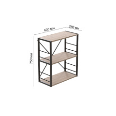 Етажерка Ferrum-decor Конект 73x60x28 см Дуб Сан-Маріно (XK00218) Ужгород