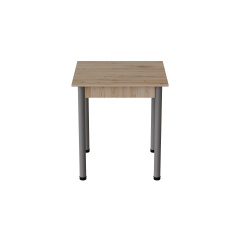 Стіл кухонний Ferrum-decor Агата 75x70x70 Сірий ДСП Дуб Сан-Маріно 16мм (AGA0058) Василівка