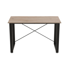 Письмовий стіл Ferrum-decor Драйв 750x1400x600 Чорний метал ДСП Дуб Сан-Маріно 32 мм (DRA170) Дзензелівка