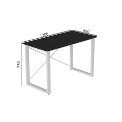 Письмовий стіл Ferrum-decor Драйв 750x1200x600 Білий метал ДСП Сосна Кембра 32 мм (DRA164) Київ