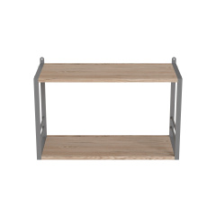 Книжкова полиця універсальна Ferrum-decor Стім 1 38x63x26 сірий ДСП Дуб Сан-Маріно 16мм (XK00032) Запорожье