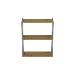 Книжкова полиця універсальна Ferrum-decor Стім 2 74x63x26 сірий ДСП Дуб Артізан 16мм (XK00051) Полтава