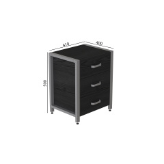 Тумба Ferrum-decor Вів'єн 3 50x41x40 см Сосна Кембра (XK00162) Киев