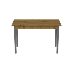 Стіл кухонний Ferrum-decor Маріо 75x120x60 Сірий ДСП Дуб Артізан 16мм (MAR0048) Київ
