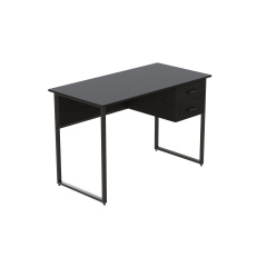 Комп'ютерний стіл Ferrum-decor Дакота 75x140x60 чорний ДСП Сосна Кембра 16мм Новая Прага