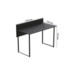 Комп'ютерний стіл Ferrum-decor Скай 75x120x70 чорний ДСП Сосна Кембра 16мм Київ