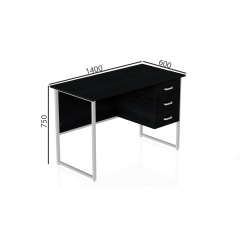 Комп'ютерний стіл Ferrum-decor Гаррі 75x140x60 білий ДСП Сосна Кембра 32мм Івано-Франківськ