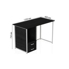 Комп'ютерний стіл Ferrum-decor Отто 75x120x60 сірий ДСП Сосна Кембра 32мм Луцк