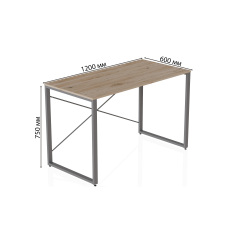 Письмовий стіл Ferrum-decor Конект 75x120x60 см Дуб Сан-Маріно (XK00176) Курень