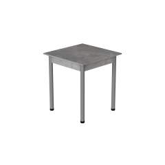 Стіл кухонний Ferrum-decor Агата 75x80x80 Сірий ДСП Бетон 16мм (AGA0049) Кобижча