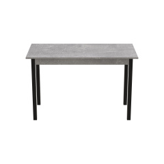 Стіл кухонний Ferrum-decor Маріо 75x120x80 Чорний ДСП Бетон 16мм (MAR0021) Кременець