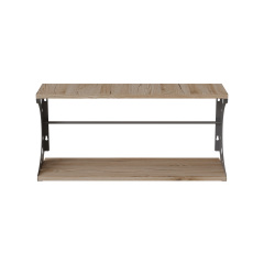 Полиця настінна Ferrum-decor Букін 330x500x240 метал Сірий ДСП Дуб Сан-Маріно 16 мм (BUK0016) Бердянськ