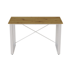 Письмовий стіл Ferrum-decor Драйв 750x1000x700 Білий метал ДСП Дуб Артізан 32 мм (DRA209) Лубни