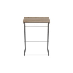 Столик приставной Терри Ferrum-decor 650x440x330 Серый металл ДСП Дуб Сан-Марино 16 мм (TERR016) Киев
