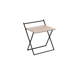 Стол трансформер Компакт 1 Ferrum-decor 750x790x720 Черный металл ДСП Дуб Сан-Марино 16 мм (KOM102) Черкассы