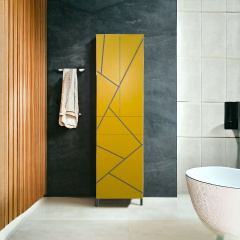 Пенал пластиковый Chaos Mikola-M yellow grey 60 см Веселе