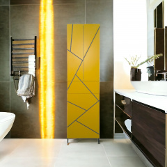 Пенал пластиковый Chaos Mikola-M yellow grey 60 см Веселе