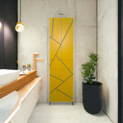 Пенал пластиковый Chaos Mikola-M yellow grey 60 см Веселе