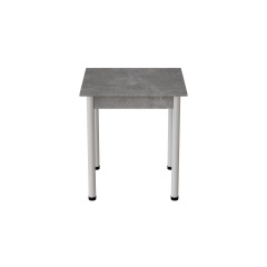 Стіл кухонний Ferrum-decor Агата 75x70x70 Білий ДСП Бетон 16мм (AGA0035) Кременець